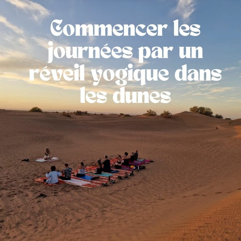 yoga dans le désert